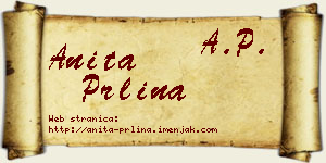 Anita Prlina vizit kartica